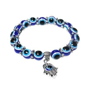 Blue Eyes Bracelets With Hand Of Hamsa