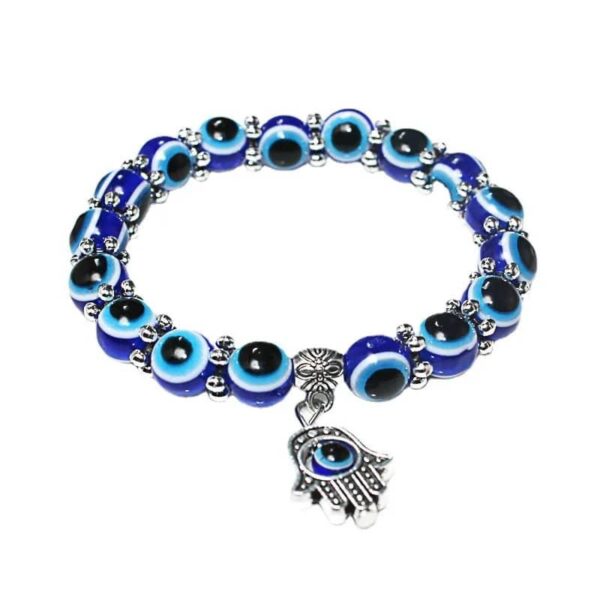 Blue Eyes Bracelets With Hand Of Hamsa
