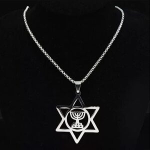Star of David Silver Neckless