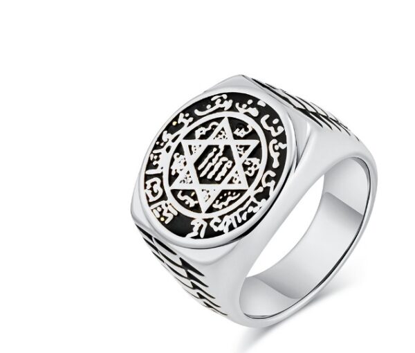 Six Point Star Guardian Ring,(Silver)