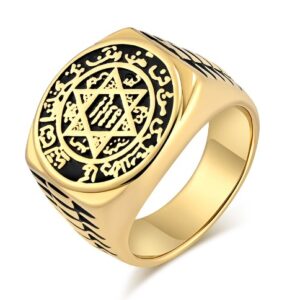 Six Point Star Guardian Ring,(Gold)