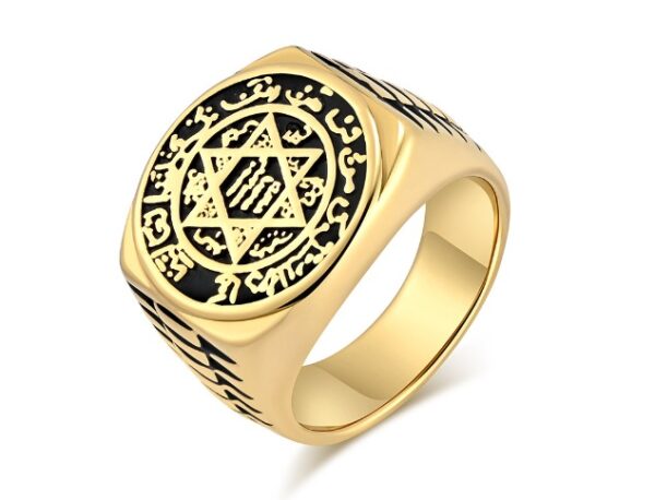 Six Point Star Guardian Ring,(Gold)