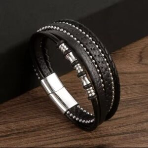 Classic Leather Bracelets( Black)