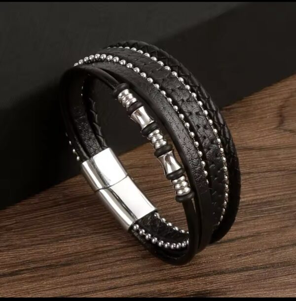 Classic Leather Bracelets( Black)