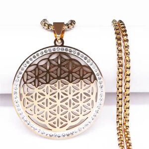 Flower Of Life Stainless Steel Necklace