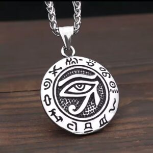Vintage Stainless Steel Eye Of Horus (Silver)