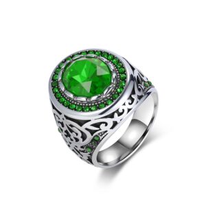 Royal Crest Ring ( Emerald Green)