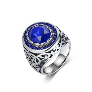 Royal Crest Ring (Deep blue)
